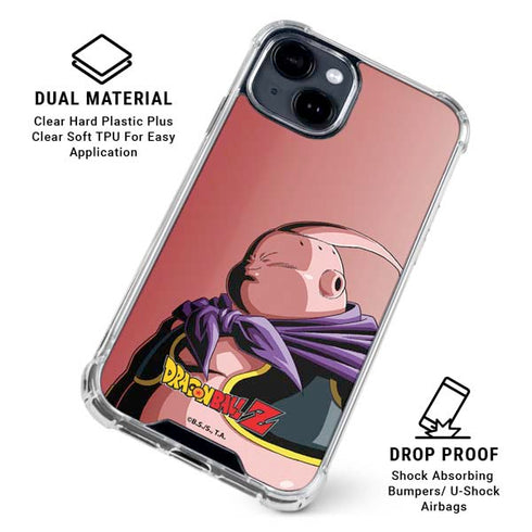 Dragon Ball Z Majin Buu Portrait iPhone 15 Clear Case